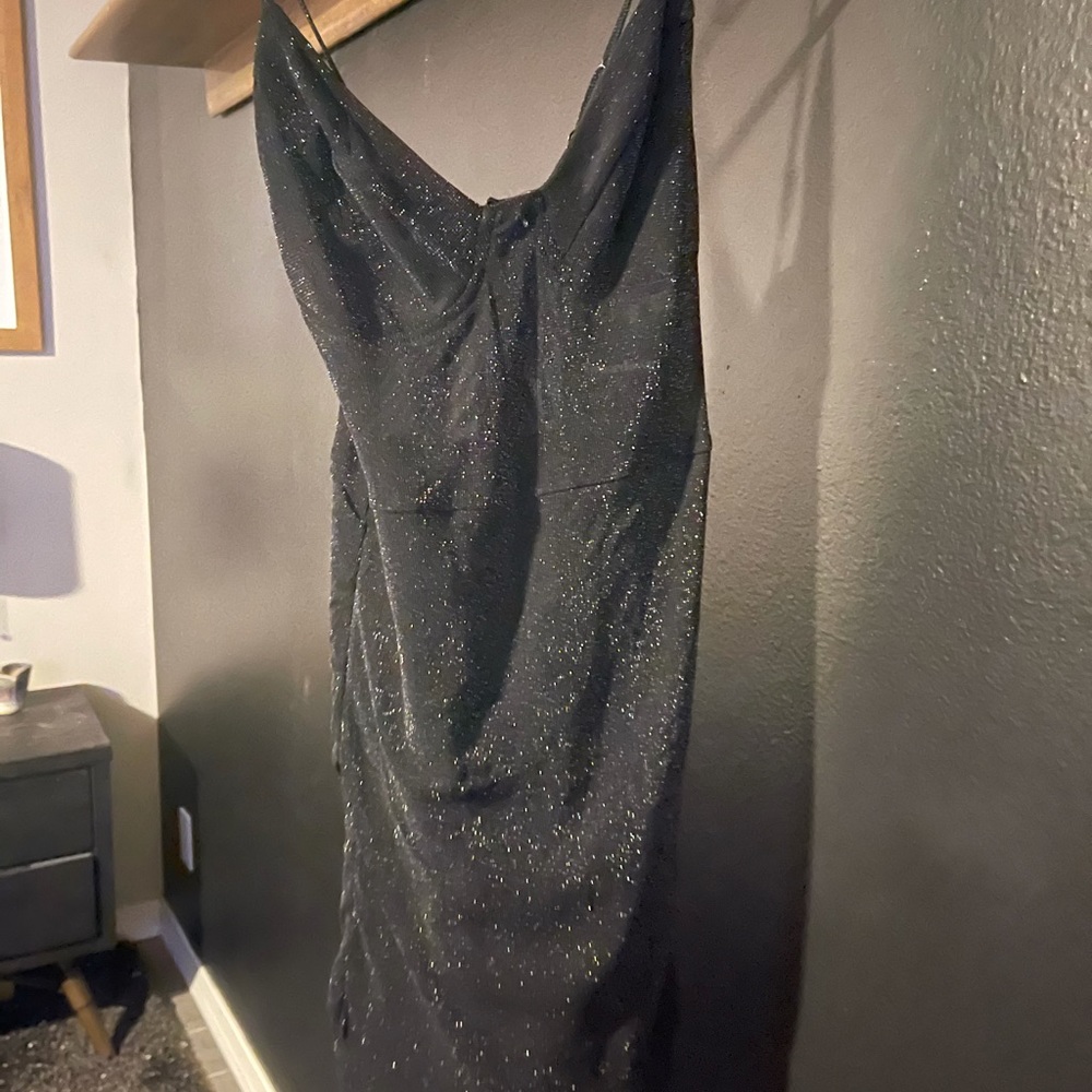 COPY - Superdown black glitter dress